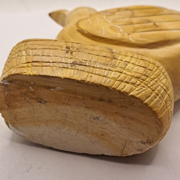 Carved Marble Stone Bird Beige Vintage Paperweight. - Picture 3 of 4